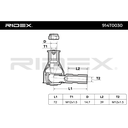 ROTULE DE BARRE DE CONNEXION AV MERC W202