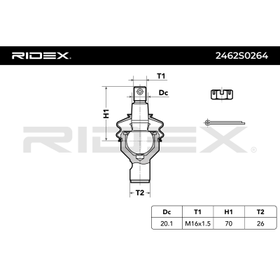 ROTULE DE SUSPENSION AV MERC