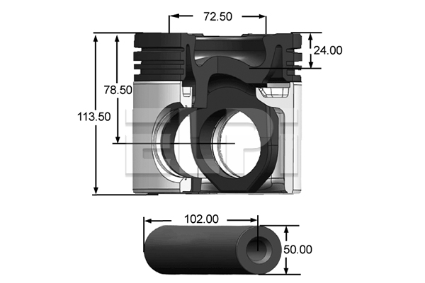 PISTON RENAULT KERAX/PREMIUM(dCi11) 123mm