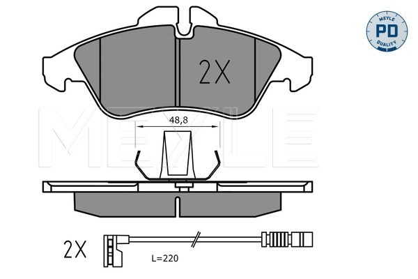 PLAQUETTES DE FREIN, FREIN A DISQUE GDB1220