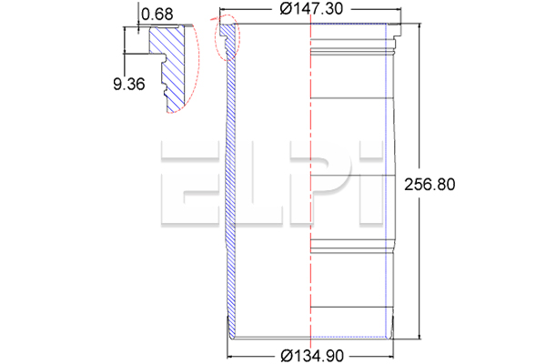 LINER RVI KERAX/PREMIUM(dCi11)123mm