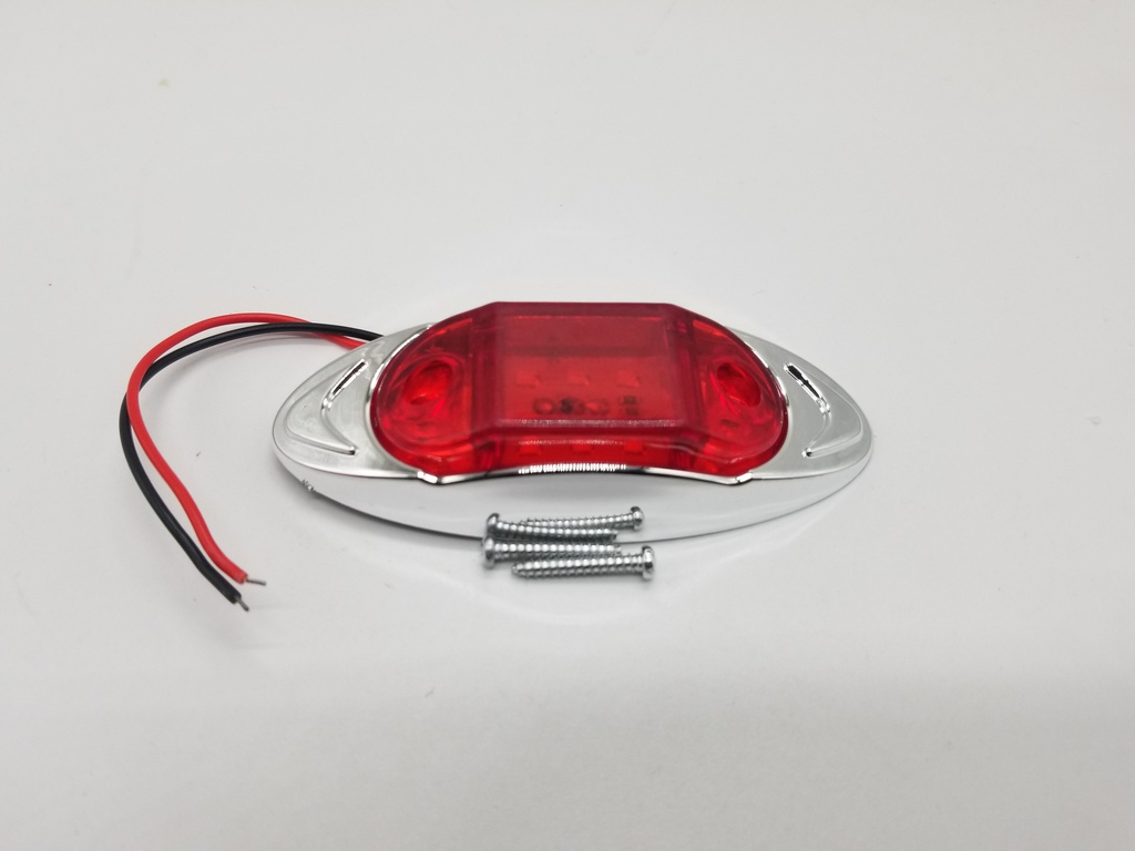 SIDE MARKER LIGHTS RED (12-24V)