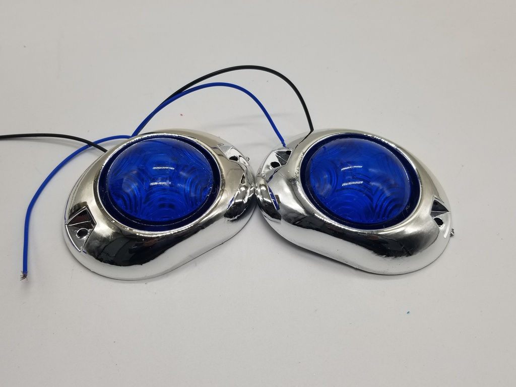 SIDE MARKER LIGHTS BLUE (12-24V)