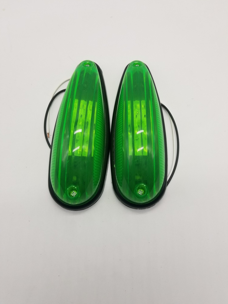 SIDE MARKER LIGHTS GREEN (12-24V)