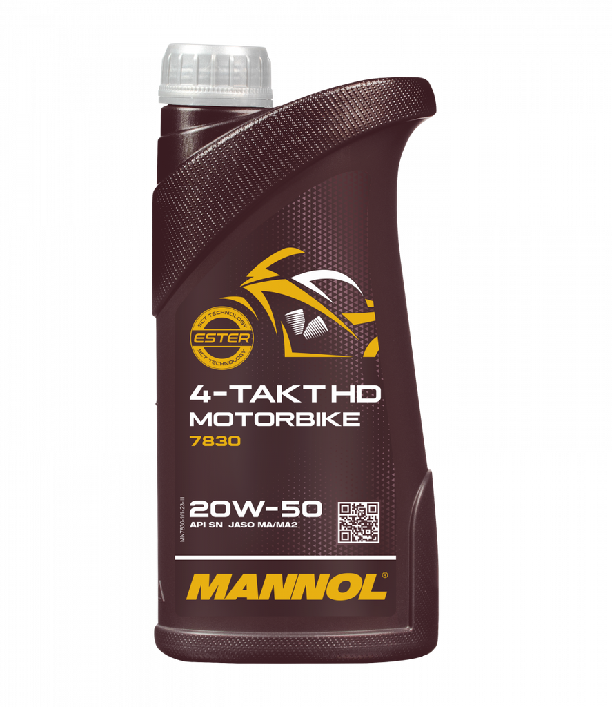 HUILE MOTEUR MANNOL 4T MOTO 20W50 HD 1L