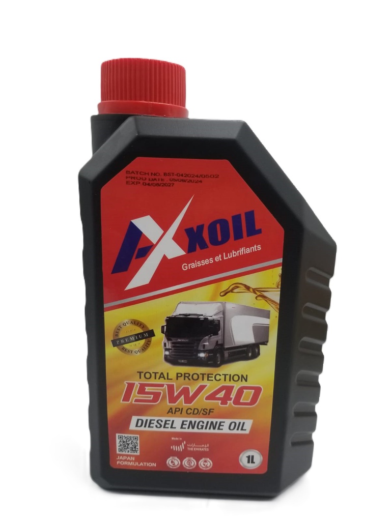 HUILE MOTEUR SAE 15W40 AXXOIL 1l