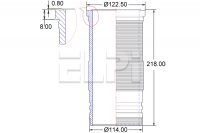 [LP1803213] LINER RENAULT MIDLUM T.(102mm)