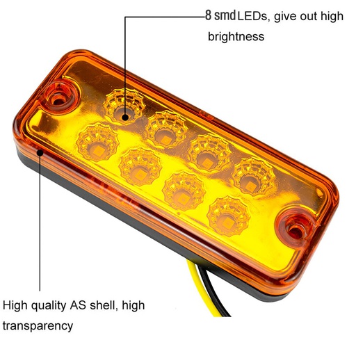 [MG176YELLOW] LED FEU DE GABARIE JAUNE