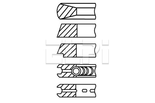 [LP1823015STD] RING MERCEDES OM314/352(97mm)5Rings