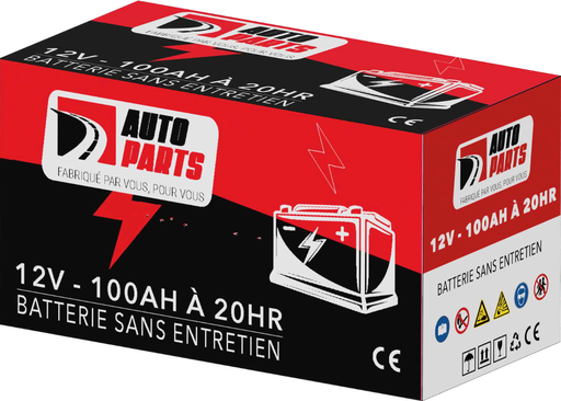 [DIN100AHAP] BATTERIE 100AH 354*175*190