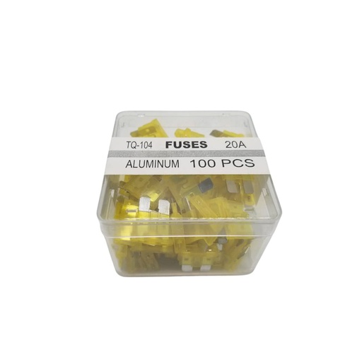 [TQ-104 ALU 20A] FUSIBLE TQ-104 JAUNE ALUMINIUM 20A