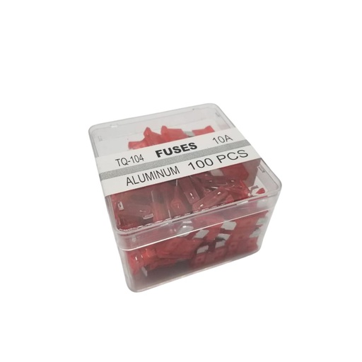 [TQ-104 ALU 10A] FUSIBLE TQ-104 ROUGE ALUMINIUM 10A