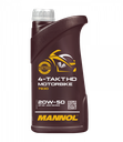 HUILE MOTEUR MANNOL 4T MOTO 20W50 HD 1L