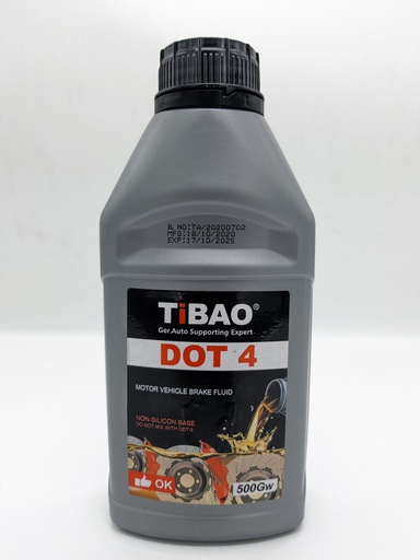 [DOT4 TIBAO] LIQUIDE DE FREIN DOT4 500ml TIBAO